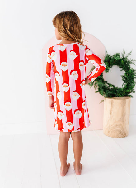 St. Nick Stripes Ribbed Bamboo Gown