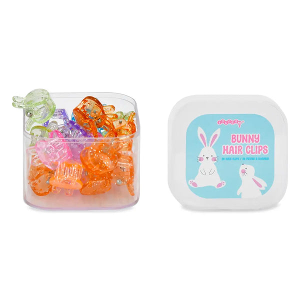 Colorful Bunny Mini Hair Clips - 6 clips