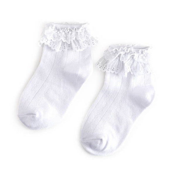 White Lace Bobby Socks