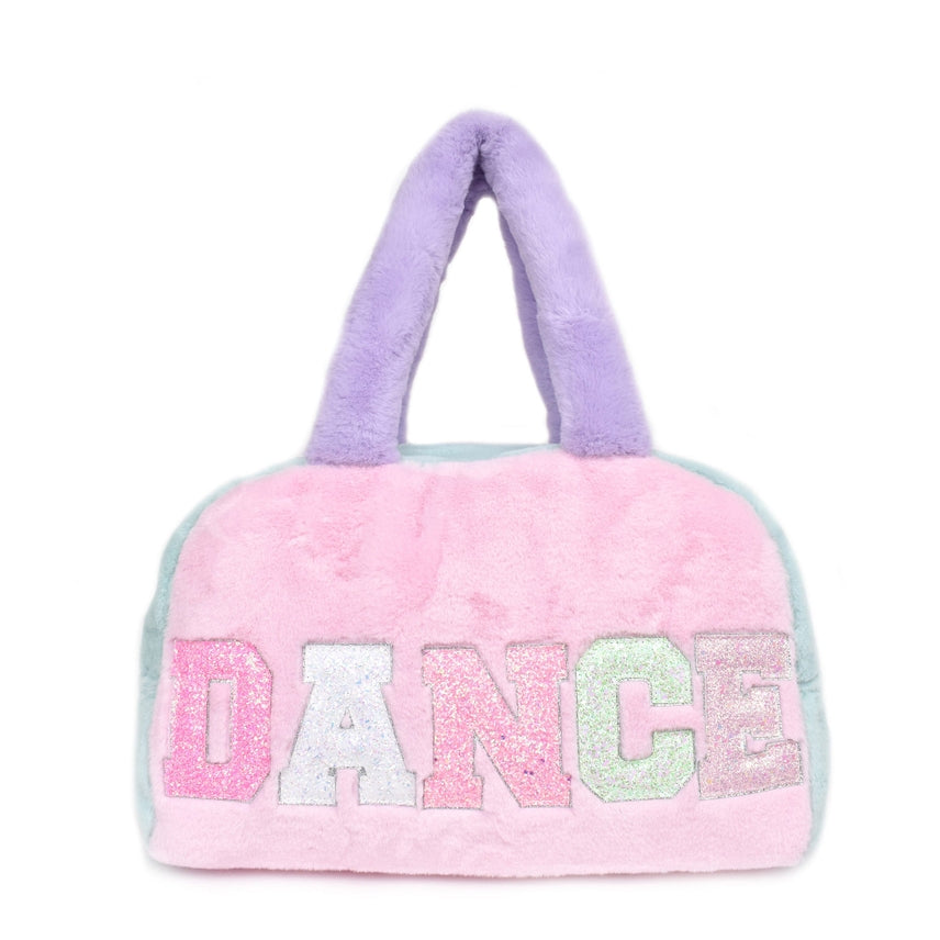 OMG Dance Color Blocked Plush Medium Duffle Bag