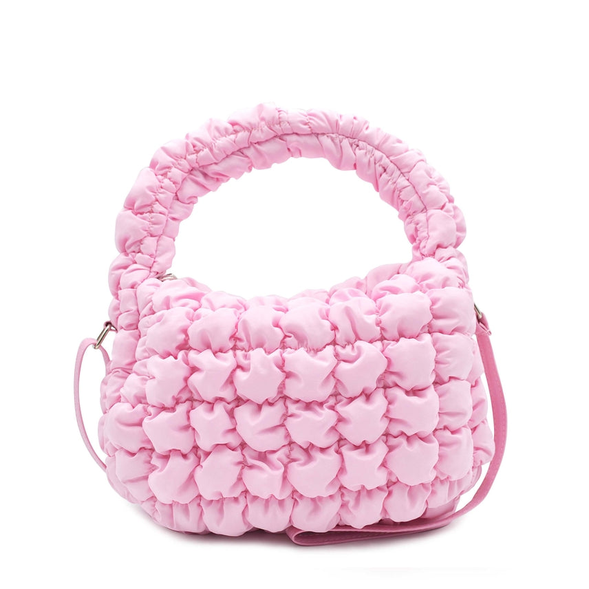 OMG Quilted Scrunchies Mini Hobo Crossbody Bag