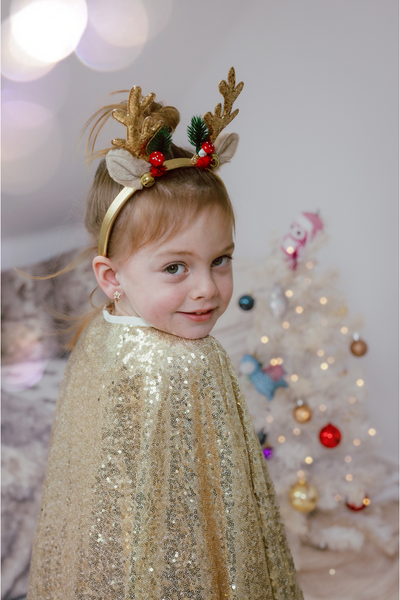 Holiday Rudolph Gold Headband 89081