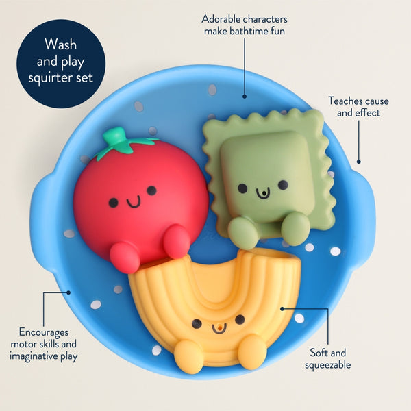 Itzy Splash Pals™ - Bath + Water Toy - Pasta