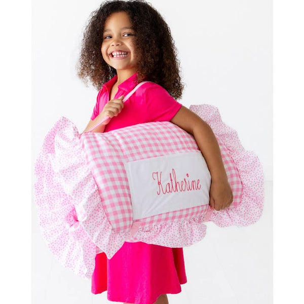 Sugar Bee Preschool Nap Mat - Pink Gingham
