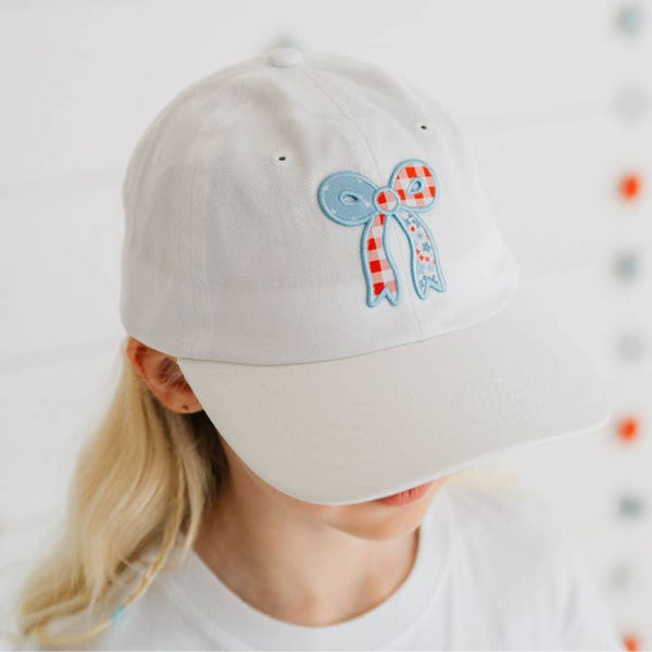 Patchwork Bow Patch Patch Baseball Hat