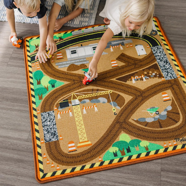 MD Round the Construction Zone Work Site Rug