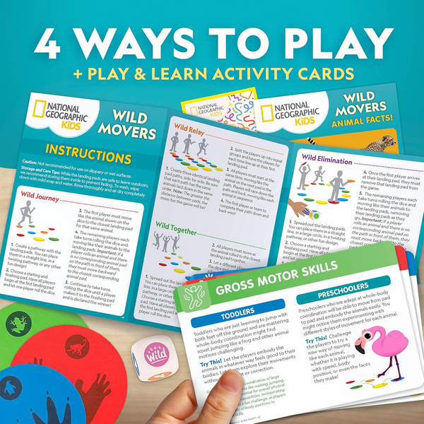 Wild Movers Activity Game – Animal Movement & Gross Motor Learning Game for Kids