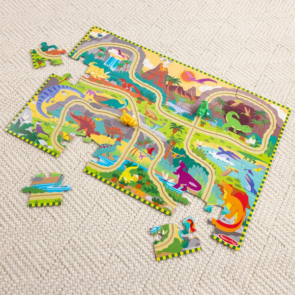 MD Dinosaur Chase Track Floor Puzzle