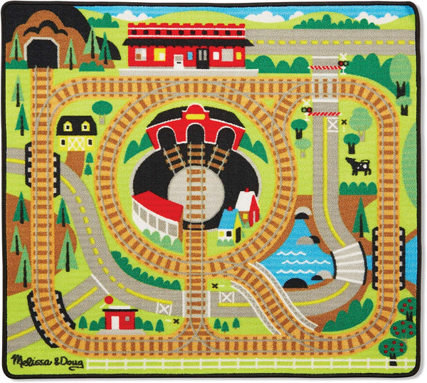 MD Round the Rails Train Rug