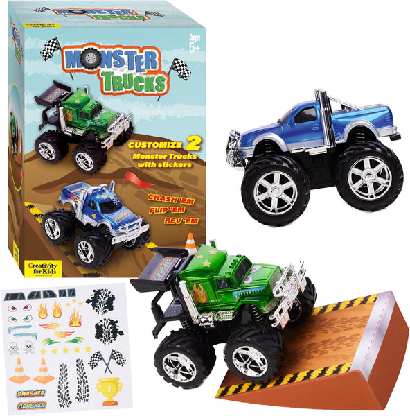 Creativity for Kids - Monster Trucks Craft Kit 2 Monster Trucks