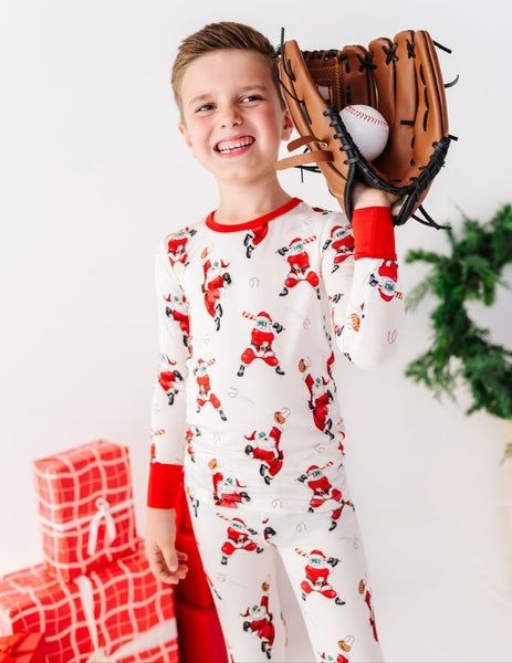 Grand Slam Santa Bamboo Pajama Set