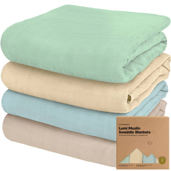 KB Lumi Muslin Swaddle Blankets - Mirage