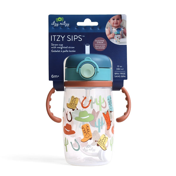 Itzy Sips™ - Straw Cup with Snap-Close Lid - Giddy Up