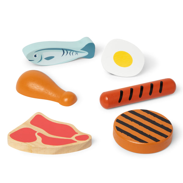 Wooden Food Groups Play Set - Protein