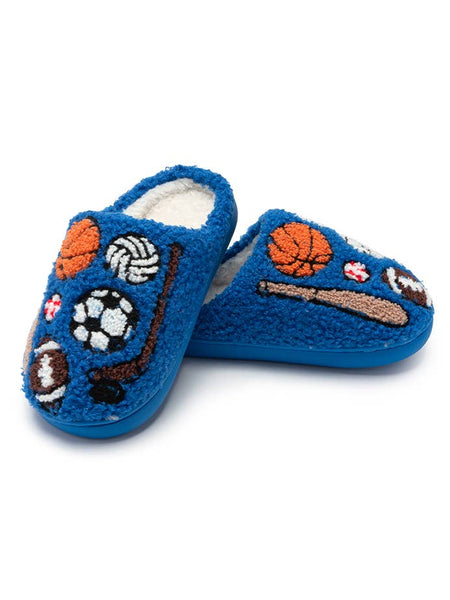Blue Sports Equipment Slippers