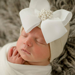 Crème De La Crème Newborn Girl Hospital Hat