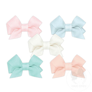 5 Pack Soft Colors Tiny Bow