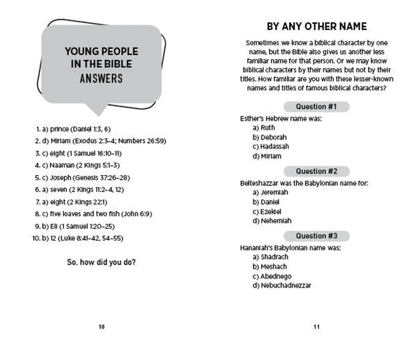Bible Trivia Quiz