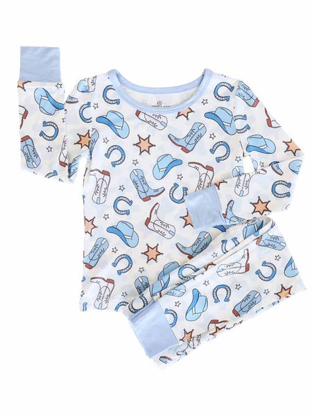 Rodeo Dreams Blue 2 Piece Pajama Set