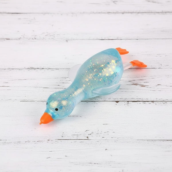 Glitter Duck Squishy- Stretchy Stress Relief Fidget Toy