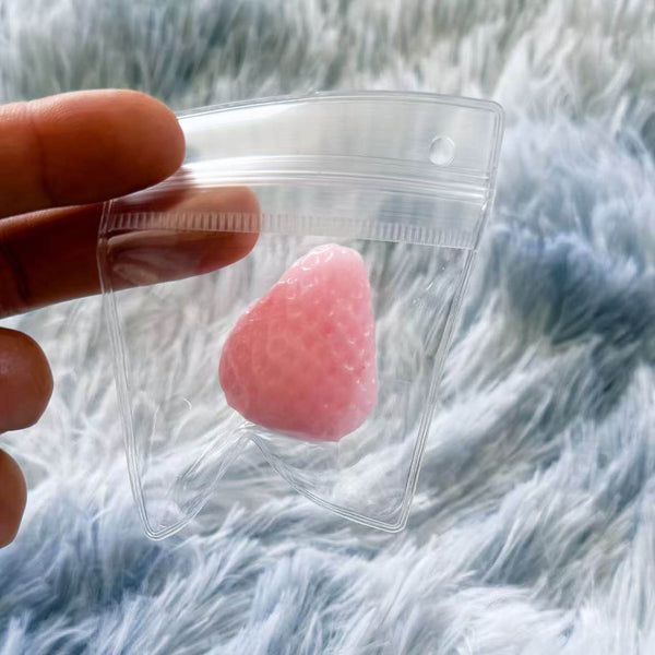 Strawberry Stress Relief Squishy Toy - Pink