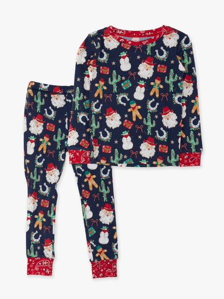 Giddy Up Santa Western Christmas Pajama Set