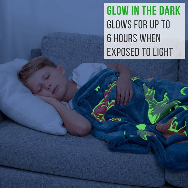 Glow in the Dark Dinosaur Blanket
