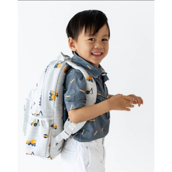 Sugar Bee Backpack - Boy Construction On Grey