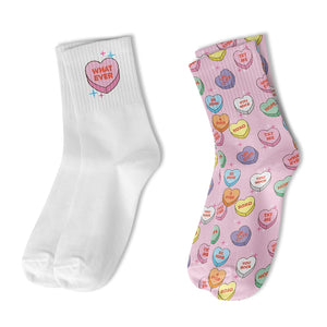 Crew Sock 2 Pack - Candy Heart