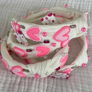 Cotton Charm Headband - Valentines