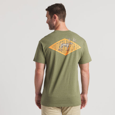 Washed Dark Green Pointer Tee