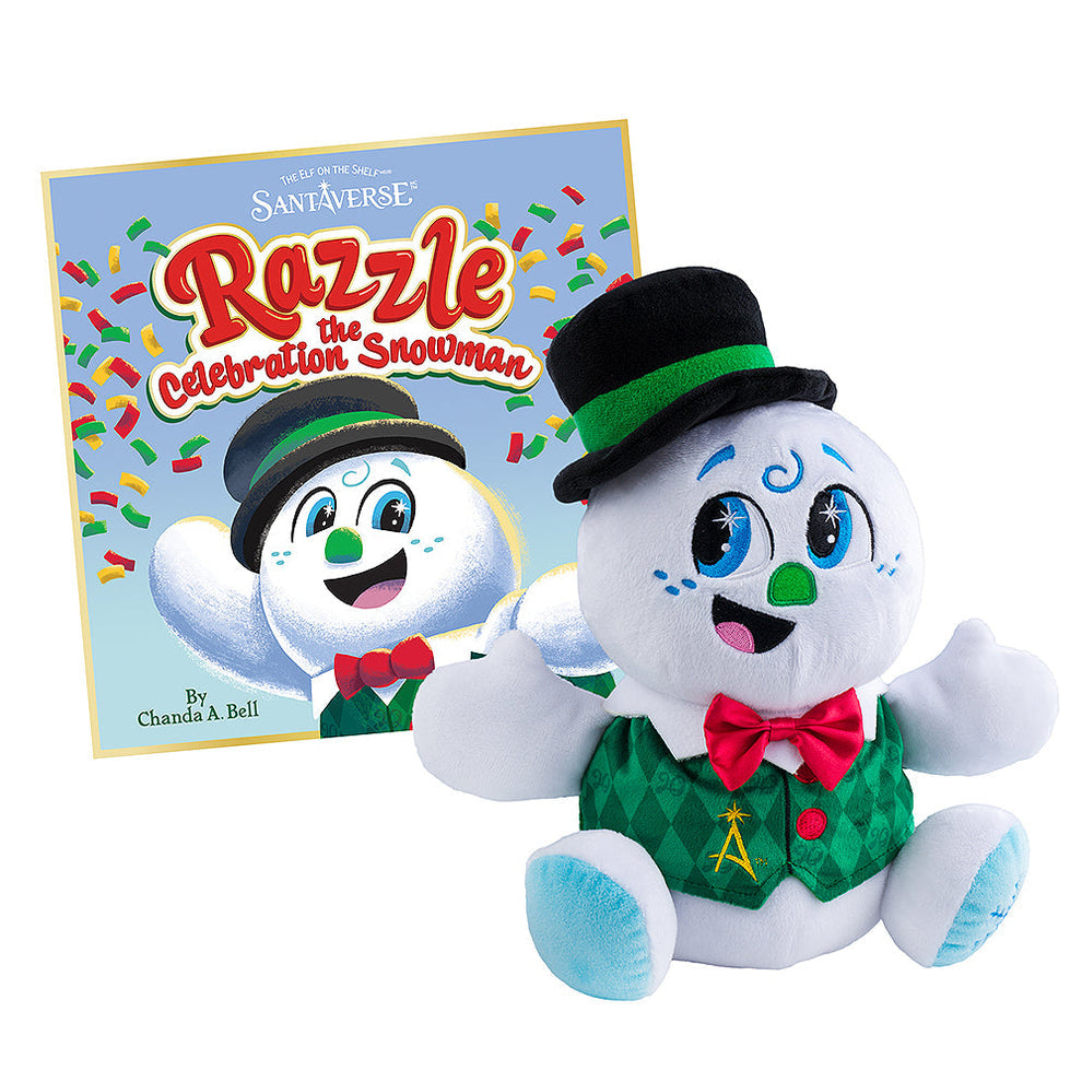 Elf on the Shelf SnoStaxTM Razzle the Snowman Plush and Book