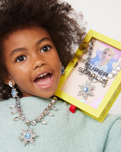 SS Disney Frozen Elsa Spinning Snowflake Necklace