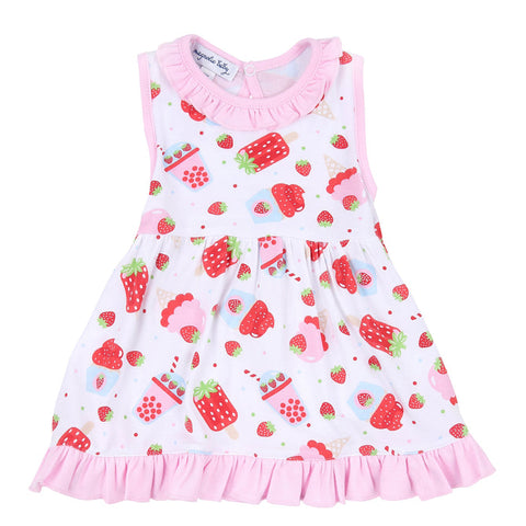 Strawberry Treats Sleeveless Toddler Dress