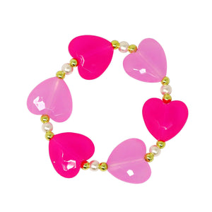 PP Ballet Heart and Pearl Bracelet