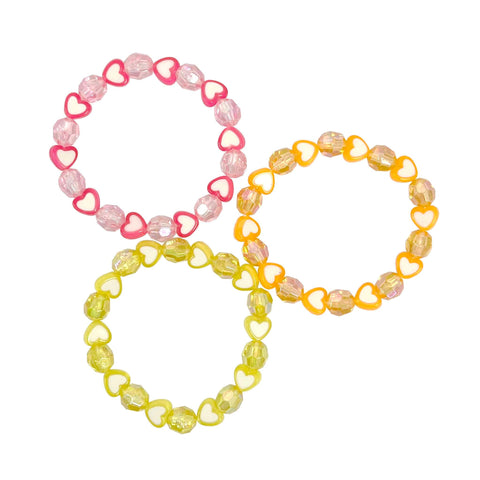 PP Love Heart Bracelet Set