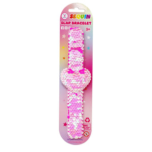 PP Heart Sequin Slap Bracelet