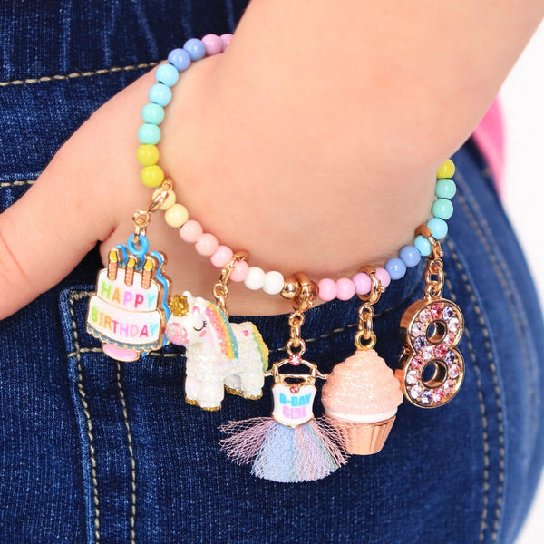 Charm It Gold B-Day GIrl Tutu Charm