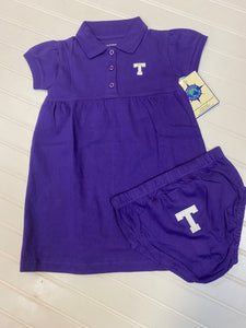 Tarleton Texan Purple Polo Dress/Bloomer