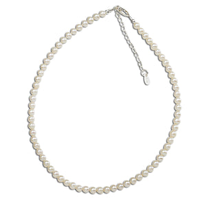 Sterling Silver Girl's Stand of Pearls Necklace