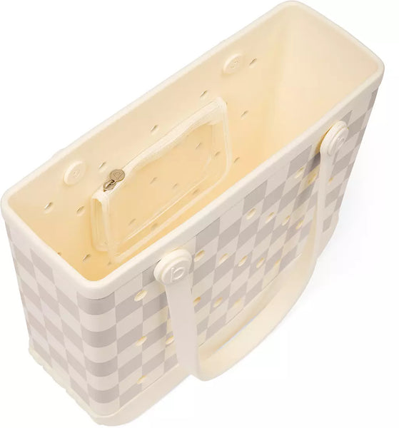 Checker Out Baby Bogg Bag Coconut/Mushroom