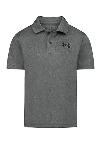 UA Matchplay Twist Polo Shirt-Castlerock