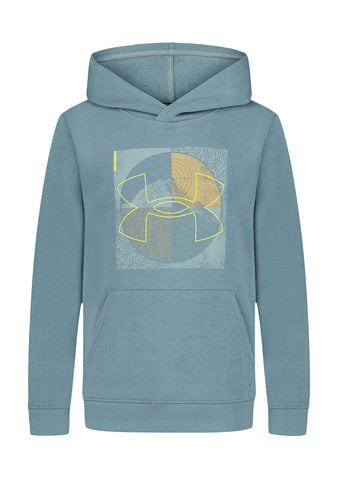 UA Fleece Vertix Hoodie-Jasper Blue