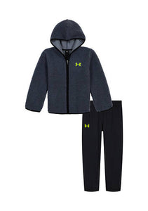 UA Sherpa Hoodie and Pants Set-Navy