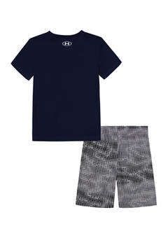 UA Graphic T-Shirt and Printed Shorts Set