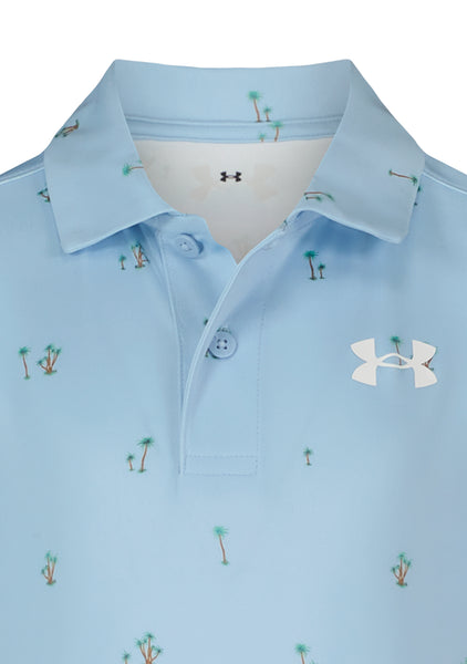 Nimbus Blue Palm Tree Polo