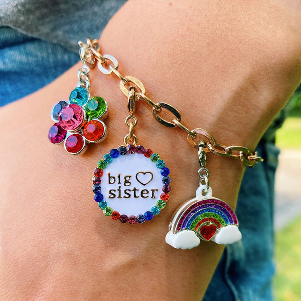 Charm It Gold Big Sister Charm