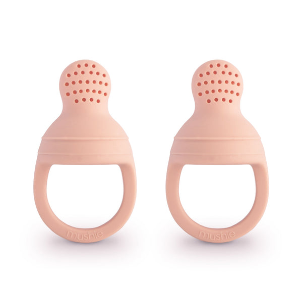 Mushie Silicone Fresh Food Feeder 2-Pack - Blush