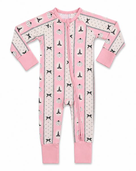 Pretty Little Pumpkin Zipper Romper