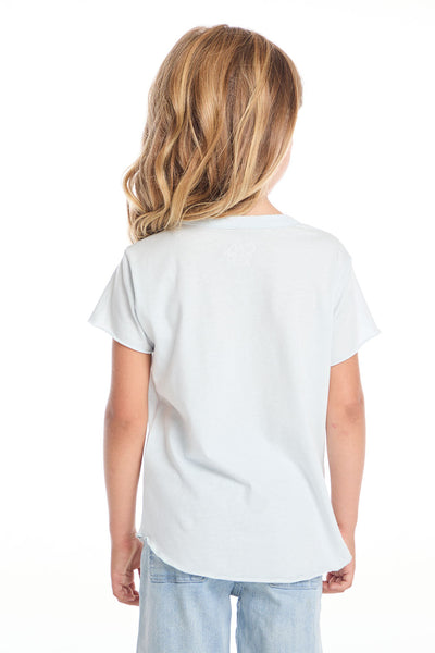 Glitter Ice Cream Cone Girls Shirttail Tee